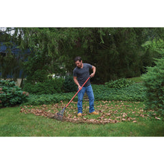24-Tine Fiberglass Handle Lawn Rake
