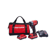 V20* Cordless Brushless 1/4-in Impact Driver Kit With Two 1.5 Ah Batteries and Charger