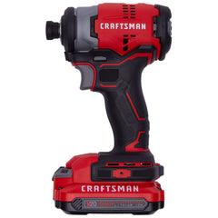 V20* Cordless Brushless 1/4-in Impact Driver Kit With Two 1.5 Ah Batteries and Charger