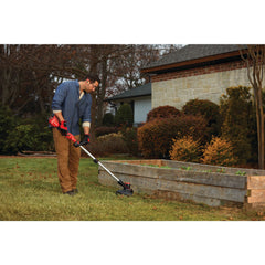 V20* Cordless WEEDWACKER® 13 in String Trimmer and Edger With Push Button Feed Kit With 4.0 Ah Battery and Charger
