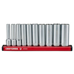 V-Series™ 1/4 in Drive Metric Deep 6-Point Socket Set (10 pc)