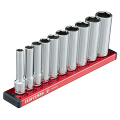 V-Series™ 1/4 in Drive Metric Deep 6-Point Socket Set (10 pc)