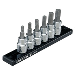 V-Series™ 3/8 in Drive SAE X-Tract Technology Hex Bit Socket Set (6 pc)