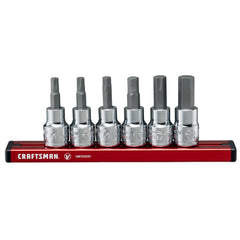 V-Series™ 3/8 in Drive Metric X-Tract Technology Hex Bit Socket Set (6 pc)