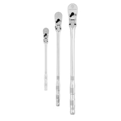 V-Series™ 1/4 in, 3/8 in, and 1/2 in Drive Long Flex™ Head Ratchet (3 PK)