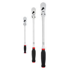 V-Series™ 1/4 in, 3/8 in and 
1/2 in Drive Comfort Grip™ 
Long Flex™ Head Ratchet (3 pk)