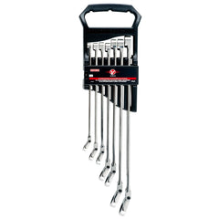 V-Series™ XXL SAE Ratcheting Single Flex™ Head Double Box End Wrench Set (7 pc)
