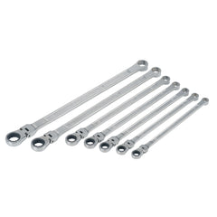 V-Series™ XXL Metric Ratcheting Single Flex™ Head Double Box End Wrench (7 pc)