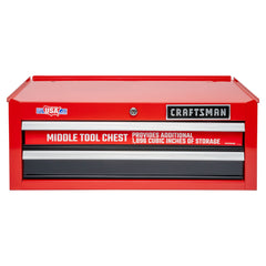 S2000 Series 26 Inch Wide 2 Drawer Middle Tool Chest - Red