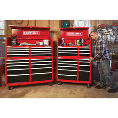 52-in Wide 8 Drawer Tool Chest (2000 Series) (Red/Black)
