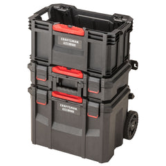 TRADESTACK™ Rolling Tool Storage Tower With Suitcase, Crate & Deep Toolbox