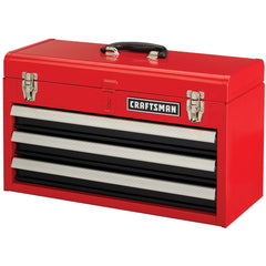 20 Inch Wide 3 Drawer Metal Tool Box with Ball-Bearing Drawers