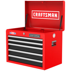 S2000 Series 26 Inch Wide 5-Drawer Metal Tool Chest - Red