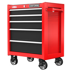 S2000 Series  26 Inch Wide 5-Drawer Rolling Tool Cabinet - Red