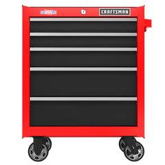S2000 Series  26 Inch Wide 5-Drawer Rolling Tool Cabinet - Red