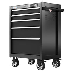 S2000 Series 26 Inch Wide 5-Drawer Rolling Tool Cabinet - Black