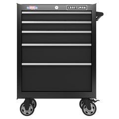 S2000 Series 26 Inch Wide 5-Drawer Rolling Tool Cabinet - Black