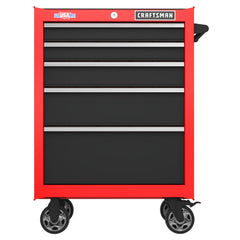 S2000 Series  26 Inch Wide 5-Drawer Rolling Tool Cabinet  - Red