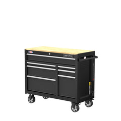 S2000 Series  41 Inch Wide 6-Drawer Mobile Workstation - Black
