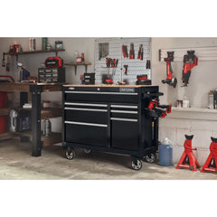 S2000 Series  41 Inch Wide 6-Drawer Mobile Workstation - Black