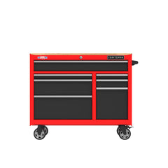 S2000 Series  41 Inch Wide 6-Drawer Mobile Workstation - Red
