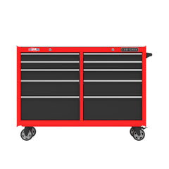 S2000 Series 52 Inch Wide 10-Drawer Rolling Tool Cabinet - Red