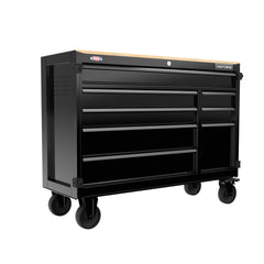 Premium S2000 Series 52 Inch Wide 8-Drawer Mobile Workstation - Black