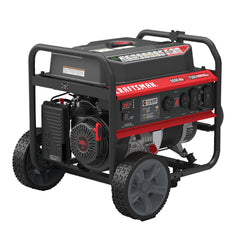 Craftsman Gas Portable Generator 7500/6000W Recoil Start 120/240V MAX* Wheel Kit CO Alert