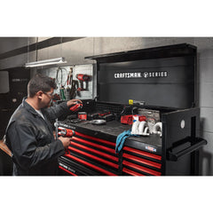 V-SERIES™ 52  Inch Wide 10-Drawer Tool Chest - Black