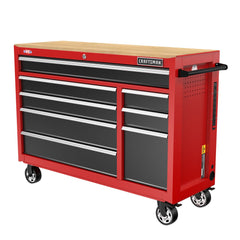 S2000 Series 52 Inch Wide 8-Drawer Mobile Workstation - Red