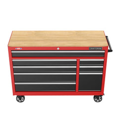 S2000 Series 52 Inch Wide 8-Drawer Mobile Workstation - Red