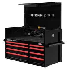 V-SERIES 41 Inch Wide 8-Drawer Tool Chest - Black