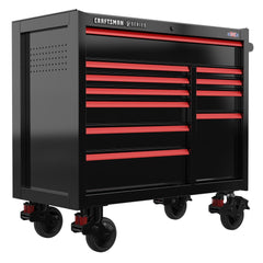 V-SERIES 41 Inch Wide 11-Drawer Rolling Tool Cabinet - Black