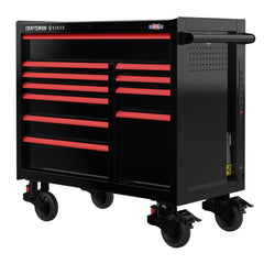 V-SERIES 41 Inch Wide 11-Drawer Rolling Tool Cabinet - Black